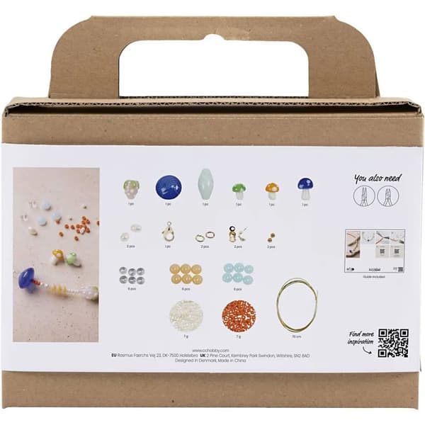 DIY Kit Smycken - Färgglatt Halsband Med Sötvattenspärlor