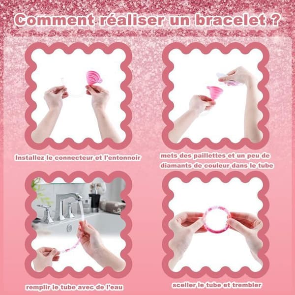 Present till flicka 6 -12 år gammal, fritidssats för barn Leksaksmanual aktivitet för födelsedag Kreativa spel DIY tonårsarmband idé