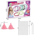 Miniatyrbild 6 av 6: Present till flicka 6 -12 år gammal, fritidssats för barn Leksaksmanual aktivitet för födelsedag Kreativa spel DIY tonårsarmband idé