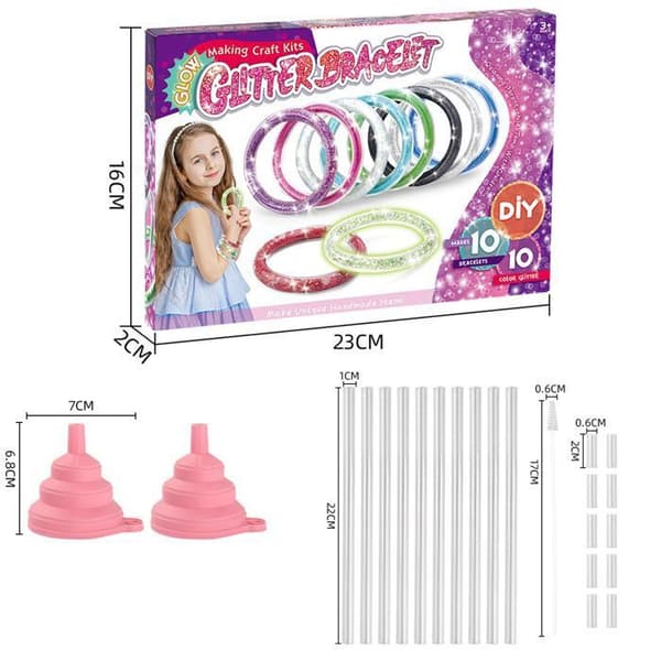 Present till flicka 6 -12 år gammal, fritidssats för barn Leksaksmanual aktivitet för födelsedag Kreativa spel DIY tonårsarmband idé