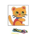 Miniatyrbild 1 av 2: Kit canevas - Margot - Minou - Barn - 6 år - Tryckt stora hål