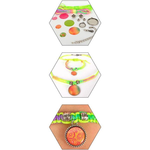 Rainbow flätning smycken kit - Flerfärgat kreativt frö - Assorted