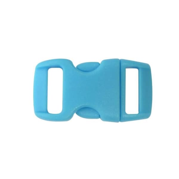 Fermoir clips - Créacord - 3 cm - Plast - Blå - Förpackning med 10