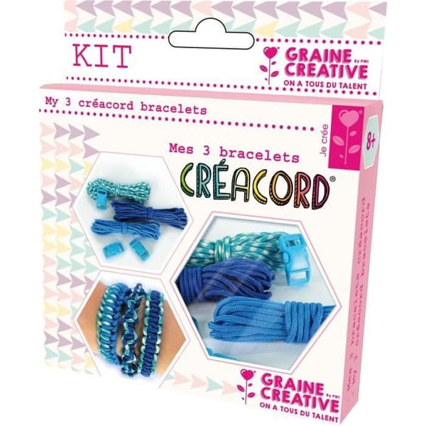 Créacord Rainbow armbandskit - Créacord Pink