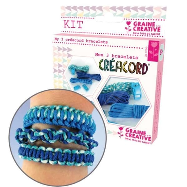 Créacord Rainbow armbandskit - Créacord Pink