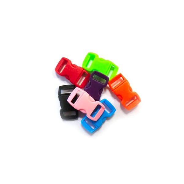 Plastclips - Créacord - 3x1,5cm - Svart - Blandad - Paket med 10