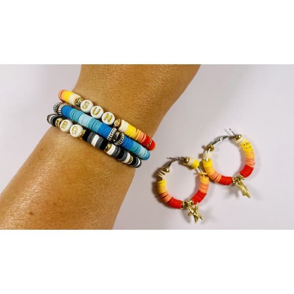 Pärlor - Heishi - Ljusa färger - Sortiment - Smycken armband halsband