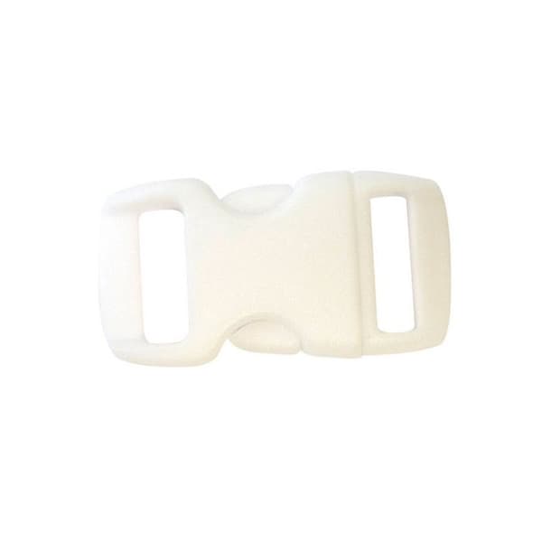 Fäste plastclip - Créacord - 3cm - Vit - Paket om 10 - Blandet