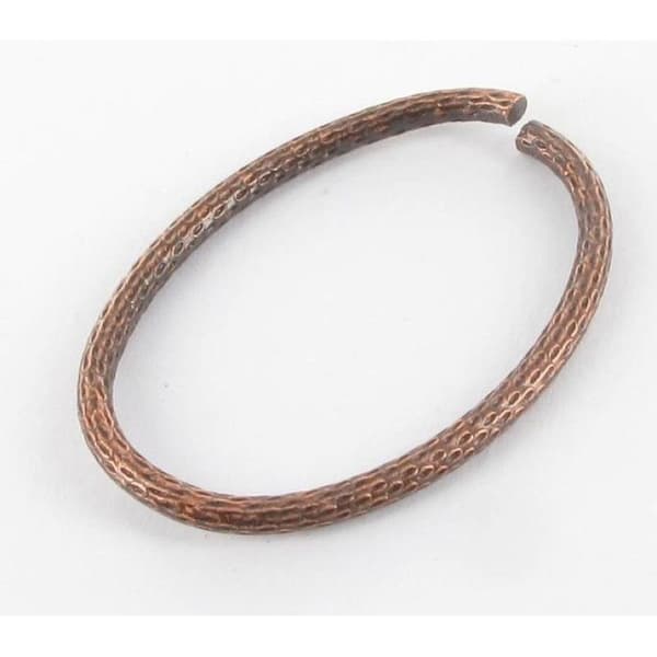 Ovalt bruten ring 33x22 mm Kopparfärgad