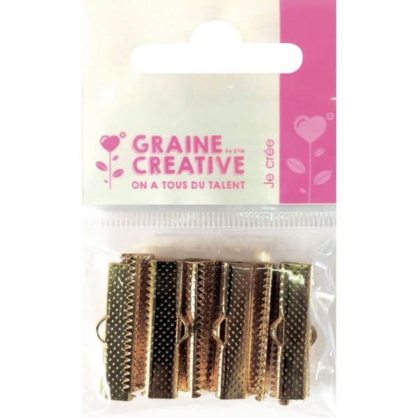 10 platta bronsfärgade klospännen 25 x 6 mm