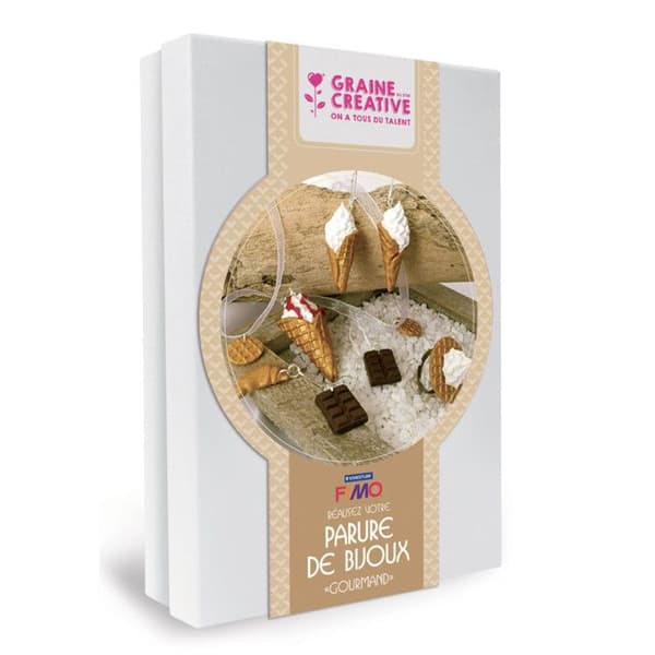 Presentkit - DTM - Smyckeset med godis-tema - Unisex - Från 6 år - Fimo