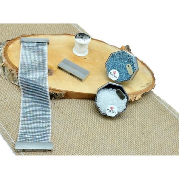 Perlvävningskit - Miyuki - Armband - Stora pärlor - Ljusblå - Unisex