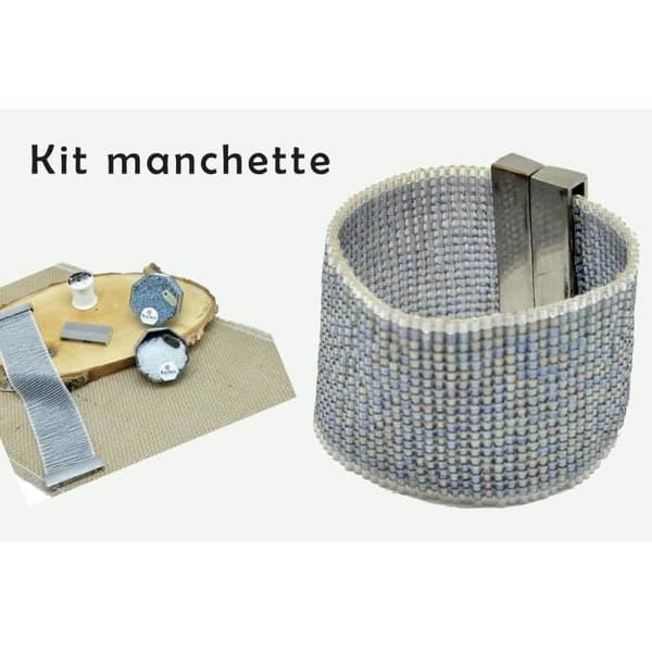 Perlvävningskit - Miyuki - Armband - Stora pärlor - Ljusblå - Unisex