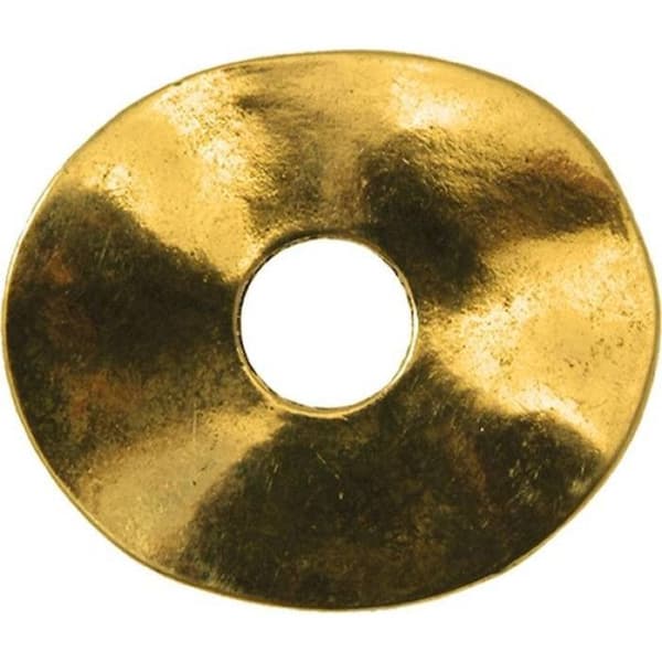 Oval donutring metall 40x35 mm Guld