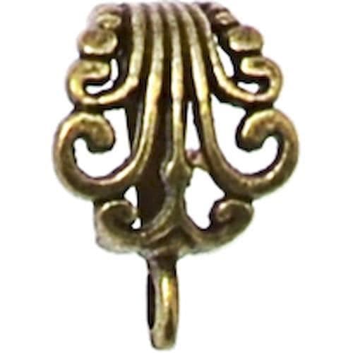 Bélière - MegaCrea - n°1 - Filigran metall - Färg brons - Allergivänlig