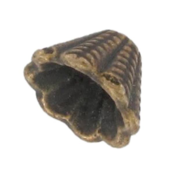 Konisk metal skål Ø 8 mm Bronze (sæt af 10)