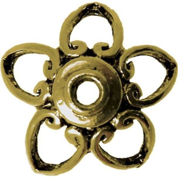 Metallskål blomma Ø 28 mm Brons