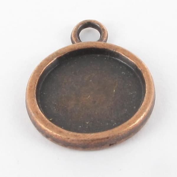 Médaillon - MÉGACRÉA - Mellanstorlek - Koper - 18 mm - Antiallergisk