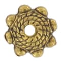 Miniatyrbild 1 av 2: Metallskål Ø 8 mm Guld (förpackning om 10)