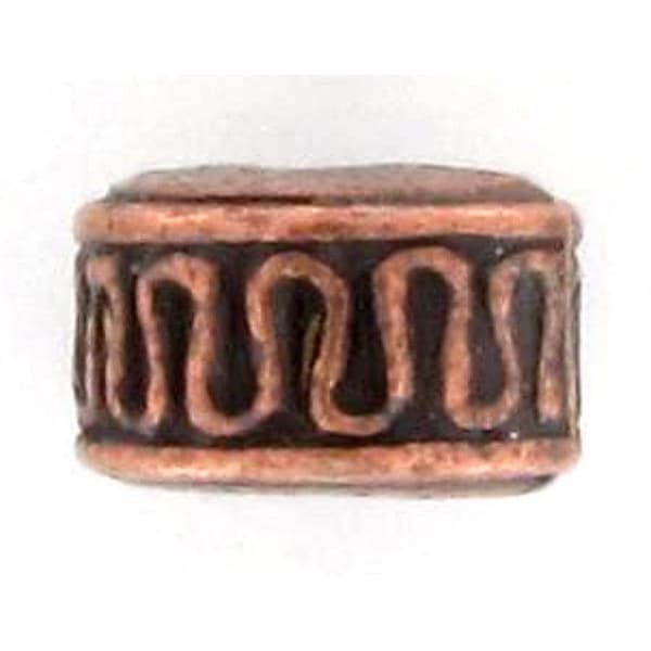Metallpärla rondell Ø 8 mm Kopparfärgad (10-pack)
