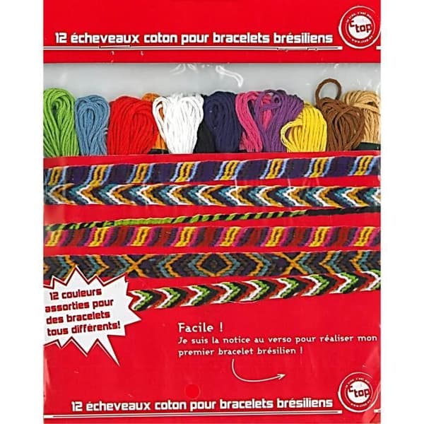 12 bomullsnystan för brasilianska armband