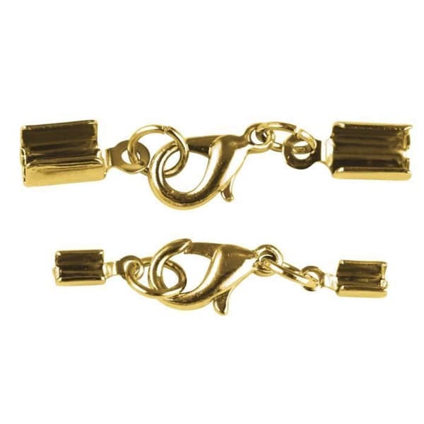Juvellås med framsida. rifleman, monterad, guld, för 2mm band-för 4mm band, box 2st