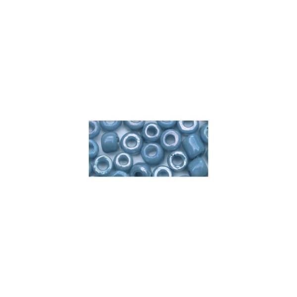 Rocailles - Ej specificerad - 2,6 mm - Ogenomskinlig - Ljusblå - Förpackning 17 g