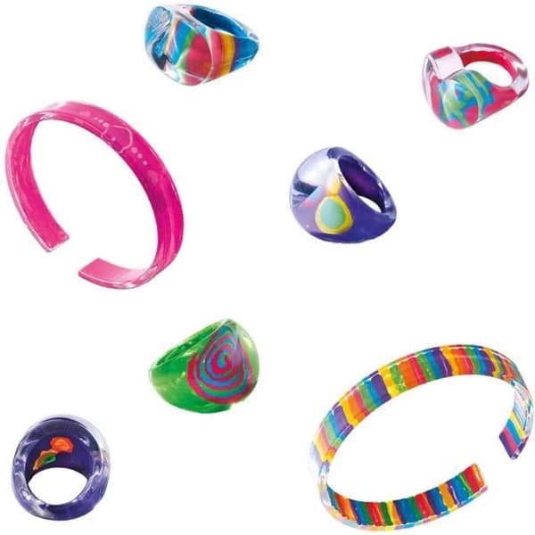 Ringar och armband - SES CREATIVE - Innehåller färg, pensel, 5 ringar och 2 armband