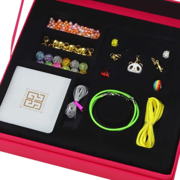 Smykkefremstillingssæt med charms til børn DIY Crafts