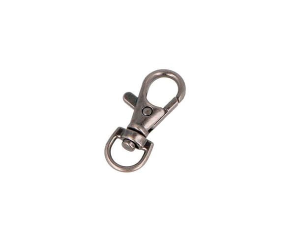 Innspiro - A15080303 - VELOX Mousqueton Anneau D Zamak Silver Old 9,8 mm. 5u.