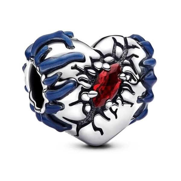 Dampärlor Pandora STRANGER THINGS GLOW-IN-THE-DARK HEART Silvrig