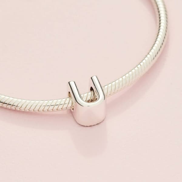 Naisten helmet Pandora LETTER T SILVER Hopeinen