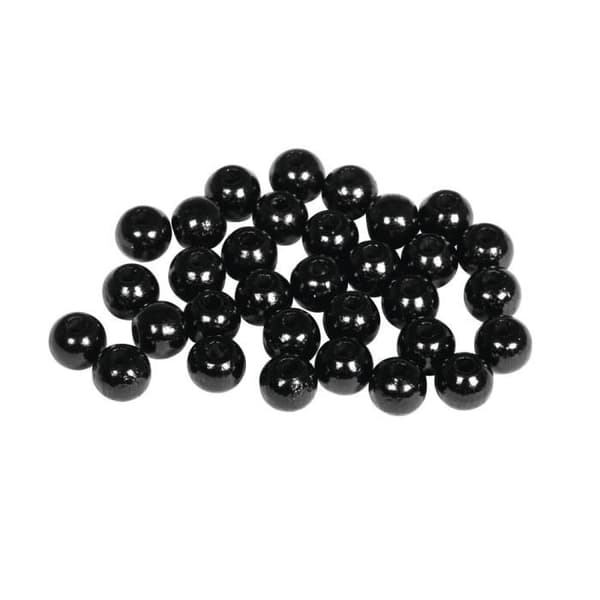 FSC 100% träpärlor, polerade, 6 mm ø, mörkblå, 115 stycken