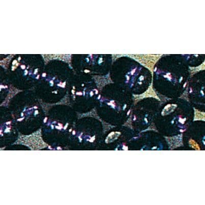Låda med pärlor - RAYHER - Dark Lilac Rocailles - Silver Trim - Diameter 2,6 mm