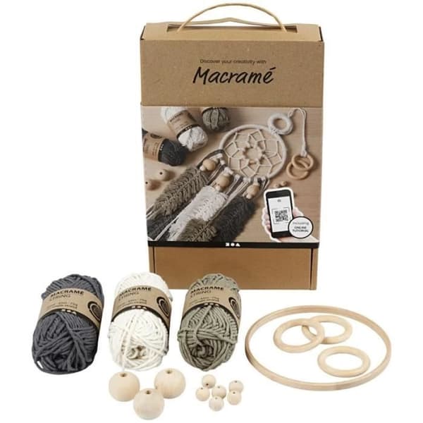 Kit DIY - Makramé - Nybörjare - För vuxna - Blandat - Allt inkluderat