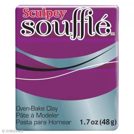 Sculpey Soufflé ovenhärdande polymerlera - SCULPEY - Lila Kålrot - 48 g