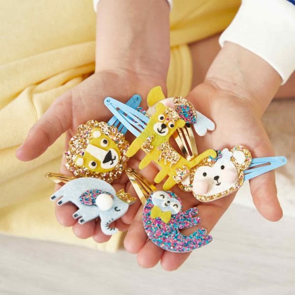 6 barrettes att skapa - Exotisk