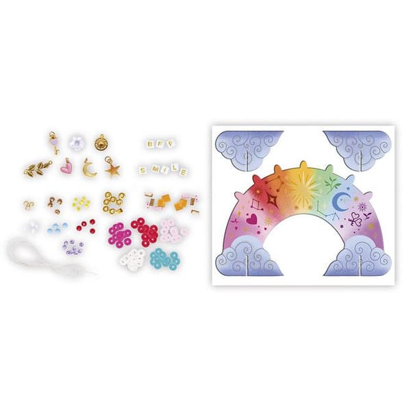 Kreativ låda - Janod - 7 armband för veckan - 7 armband - 6 charms - 77 rocailles pärlor
