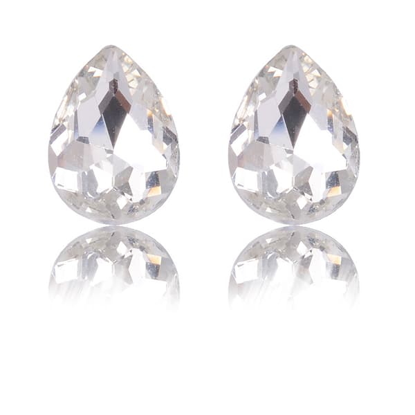 INF Teardrop Rhinestones Glas Crystal Gems för DIY Crafts 100st Vit L