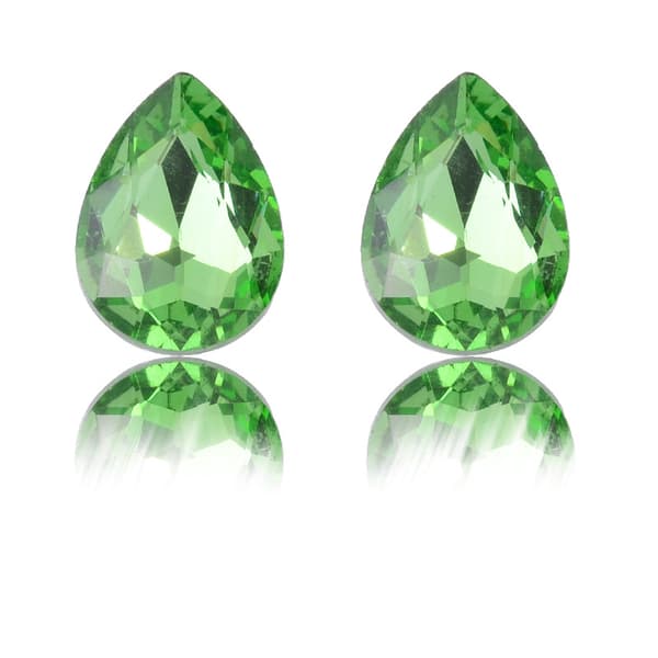 INF Teardrop Rhinestones Glas Crystal Gems til DIY Crafts 100 stk Grøn L