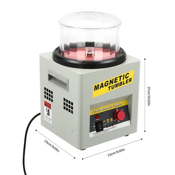 Magnetisk Poleringsmaskine, Højhastighedsdrift, Justerbar Timer,GRÅ