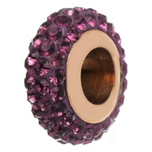 Naisten helmet Folli Follie 3P0T024RV Purppura 1,5 cm