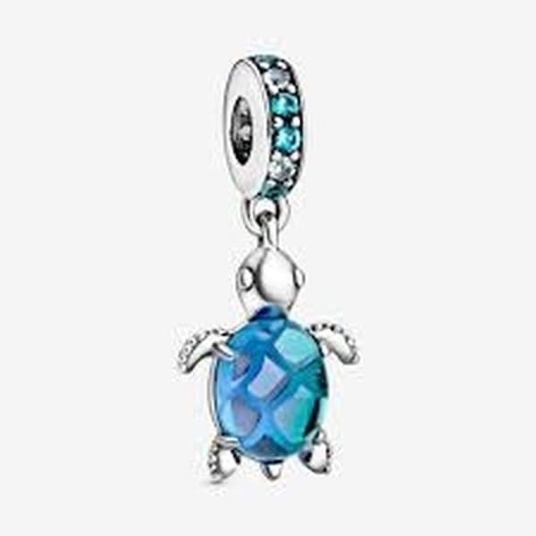 Naisten onnenkoru Pandora MURANO GLASS SEA TURTLE