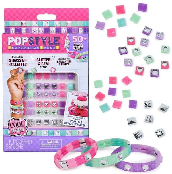 SPIN MASTER COOL MAKER - POP STYLE PACK STRASS OCH PAILLETTAR Pop Style Armbandmaskin