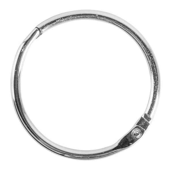 Metallringar för öppning - RAYHER - 38 mm invändig ø - Set med 8 delar - Grå