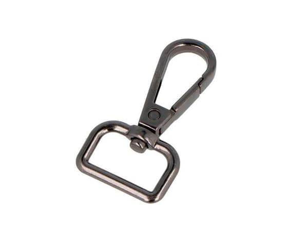 Innspiro - A15030304 - VELOX Mousqueton Anneau Rectangulär Zamak Nickel Svart 19,50 mm 5u.