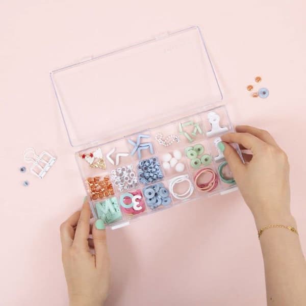 Organisatör med pärlor - samlingsplatta Craftelier - 74539