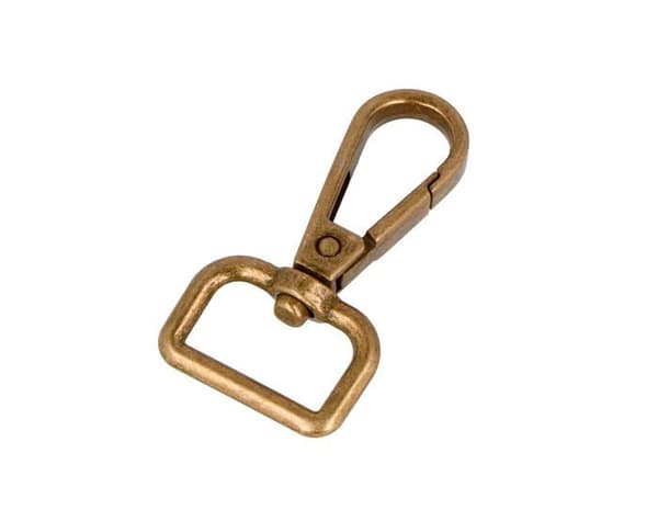 Innspiro - A15030302 - VELOX Mousqueton Rektangulär Ring Zamak Guld Vintagestil 19,50 mm 5u.