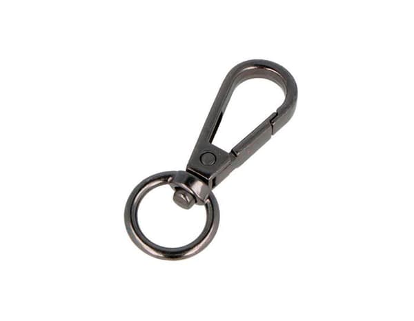 Innspiro - A15010304 - VELOX Mousqueton Anneau Rund Zamak Nickel Svart 13,4 mm 5u.