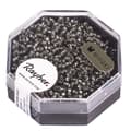 Miniatyrbild 1 av 2: Premium - rocailles, 2,2 mm ø, grå silver, box 12 g, med silverinredning